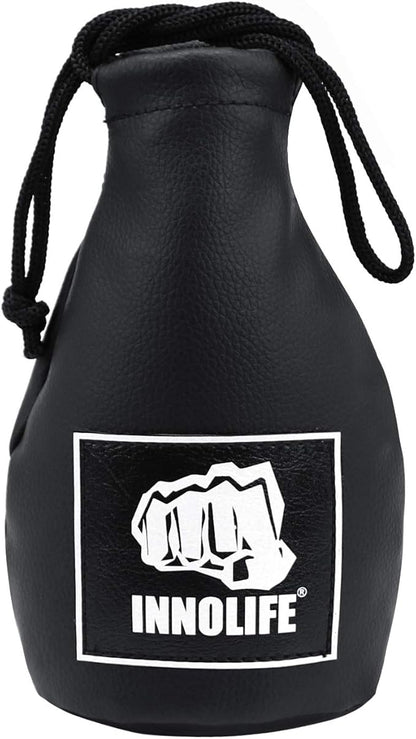 INNOLIFE Boxing Slip Bag, Boxing Dodge Hide Speed Bag Maize Ball Leather Ball for Reflex Training, Boxing, Kickboxing, MMA Pendulum Training