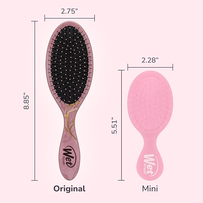Wet Brush Disney Original Hair Detangler, Belle (Elegant Princess), Ultra-Soft IntelliFlex Bristles, Detangling Brush Glides Through Tangles (Wet Dry & Damaged Hair), Women & Men