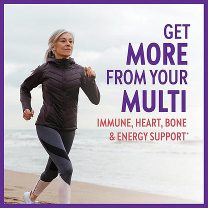 New Chapter Women's Multivitamin 50 Plus for Cellular Energy, Heart & Immune Support with 20+ Nutrients + Astaxanthin - Every Woman's One Daily 55+, Gentle on The Stomach, 48 Count