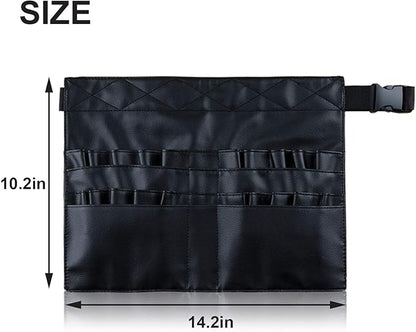 goldwheat Makeup Brush Belt Professional 26 Pockets With Artist Strap, Portable Foldable Cosmetic Pouch For Women