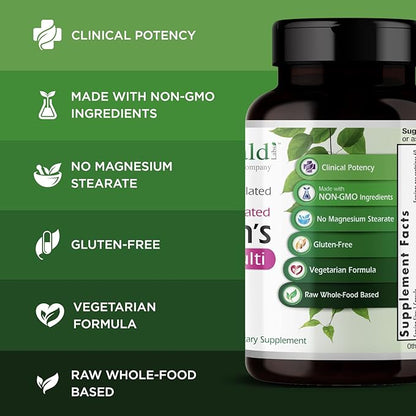 EMERALD LABS Women's 1-Daily Multi - Multivitamin for Women - Includes Calcium, Zinc, Vitamin B & More - Bone & Immune Support Supplement* - Gluten-Free - 60 Vegetable Capsules
