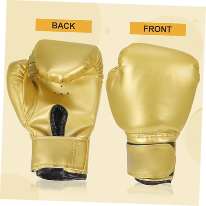 Garneck Kids Boxing Gloves Training Gloves Training Mitts Junior Punch PU Leather Sponge Filled for Toddler and Youth Red