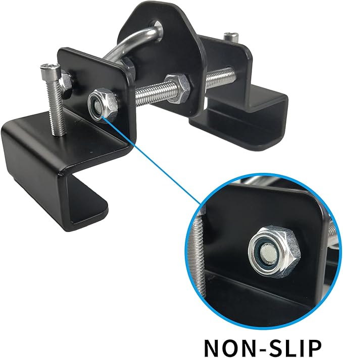 Punching Bag Hangers Heavy Duty Steel Heavy Bag Hange Brackets fit I-Beam Wood Beam Metal Beam,Max Load 1100lb