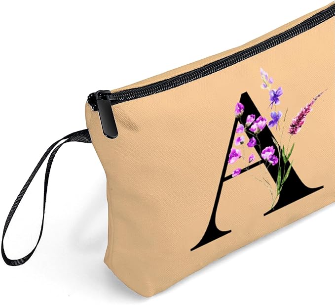 SEAMOON Maid of Honor Friendship Birthday Gifts for Women Her Aunt Sister Bridesmaid Coworkers Bride Personalized Makeup Cosmetic bag with Mirror Mothers Day Christmas Graduation A