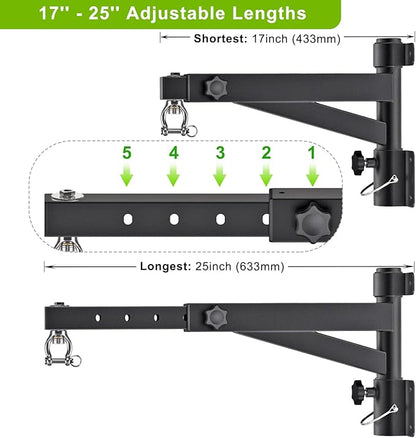 Kipika Heavy Bag Hanger Wall Mount Punching, Rotatable Heavy Duty Boxing Bag Bracket for Home Gym Indoor, Adjustable Length for Kickboxing Bag, Muay Thai Bag,Speed Bag
