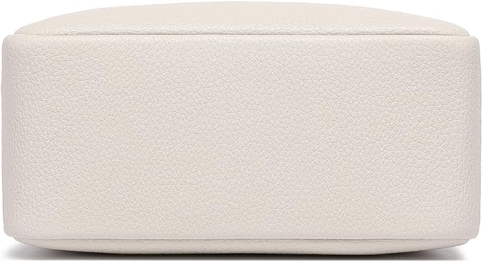 PU leather Organizer Bag Lightweight Cosmetic Bag with Ring Clasp Perfect Travel Makeup Bag for Women (French Oak/PU)