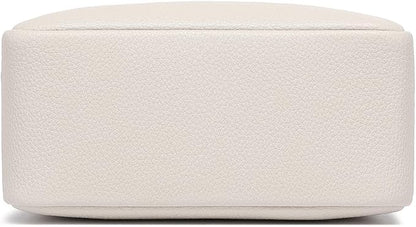 PU leather Organizer Bag Lightweight Cosmetic Bag with Ring Clasp Perfect Travel Makeup Bag for Women (French Oak/PU)