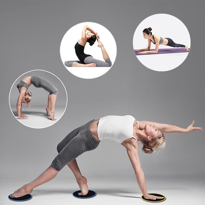 Exercise Sliders, Dual Sided Core Sliders, Work Smoothly (2PCs)…