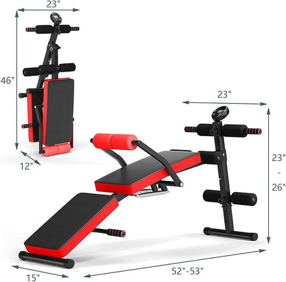 CHEFJOY Multi-function Sit Up Bench 5 Positions,