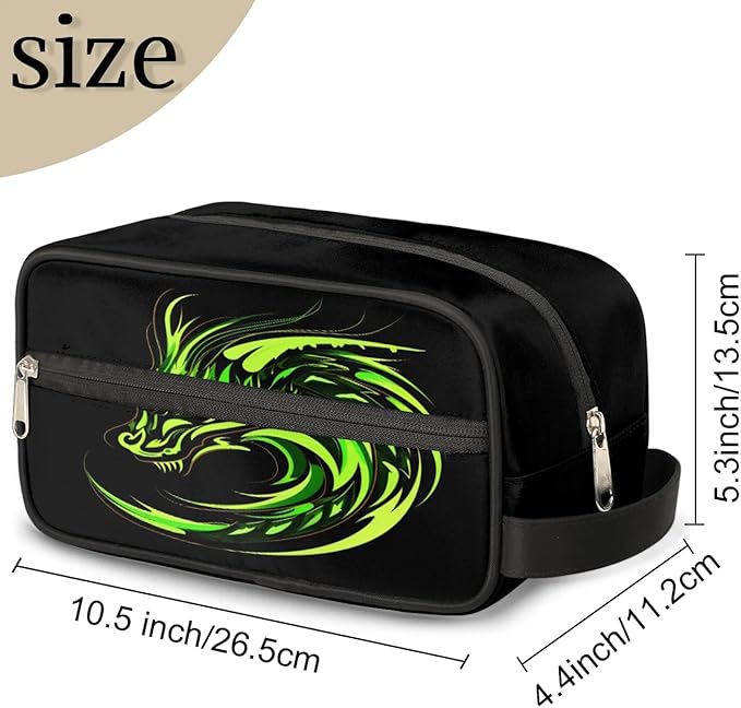 Fire Dragon Hanging Toiletry Bag for Boy Men,Travel Cosmetic Bag,Waterproof Makeup Bag,Approved Hygiene Bag Shave Dopp Kit Organizer for Toiletries Shower Bathroom Carry-on Accessories Gifts