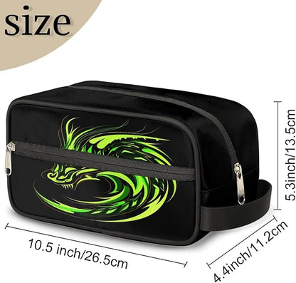 Fire Dragon Hanging Toiletry Bag for Boy Men,Travel Cosmetic Bag,Waterproof Makeup Bag,Approved Hygiene Bag Shave Dopp Kit Organizer for Toiletries Shower Bathroom Carry-on Accessories Gifts
