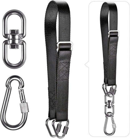 Dolibest Punching Bag Hangers Strap, Heavy Bag Strap Hanger for Home Gym Training Workout Fitness Conditioning Pull Ups and Dips Exercises Equipment