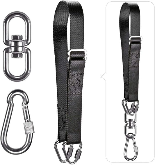 Dolibest Punching Bag Hangers Strap, Heavy Bag Strap Hanger for Home Gym Training Workout Fitness Conditioning Pull Ups and Dips Exercises Equipment