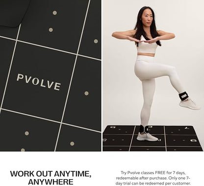 Pvolve Precision Mat - Home Workout Equipment 4.6â€™ x 4â€™ x 2.2mm Rubber