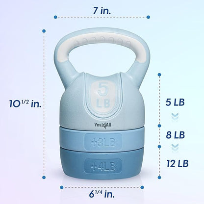 Yes4All Kettlebell Sets - Adjustable Kettlebell Set