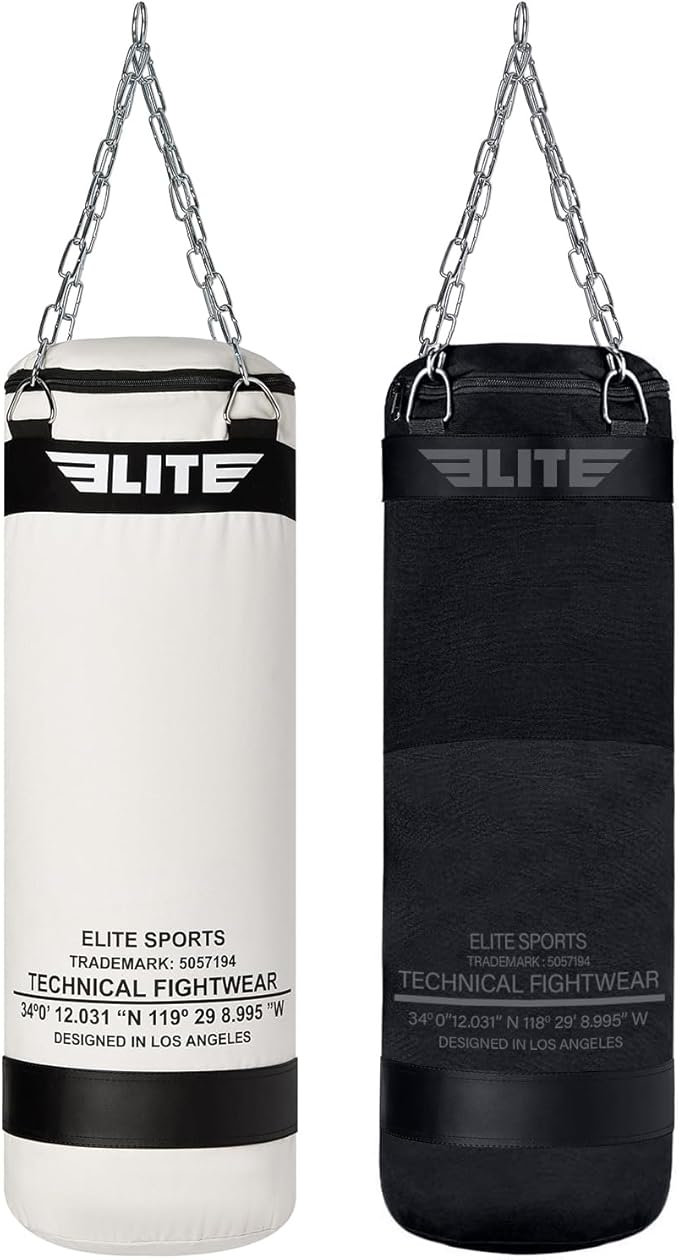Canvas Punching Bags MMA Muay Thai Kickboxing Training Boxing Punching Bag with Chains - UNFILLED