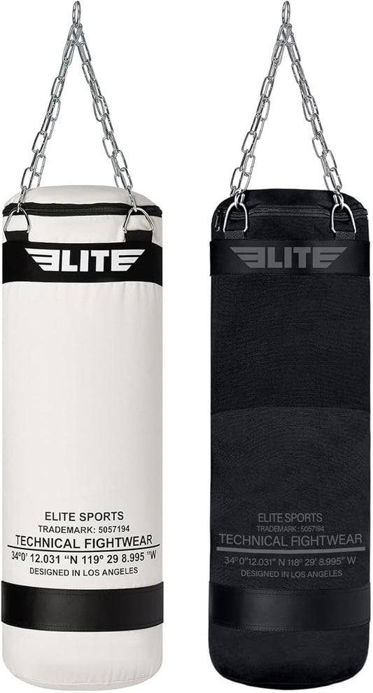 Canvas Punching Bags MMA Muay Thai Kickboxing Training Boxing Punching Bag with Chains - UNFILLED