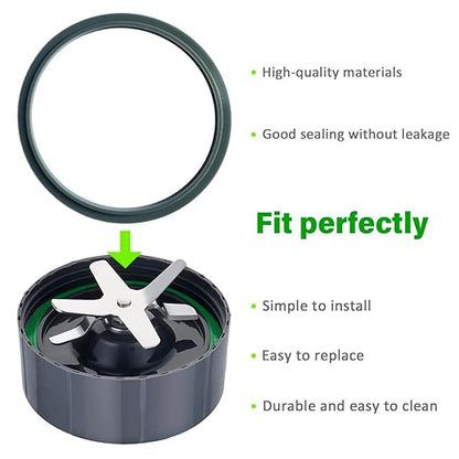 Blender Gasket Replacement Parts，Rubber O Ring Replacement for Nutribullet Blender 900W & 600W Series, Gaskets Replacement Seal Rings Gaskets Part for Nutribullet Blade (3pcs)