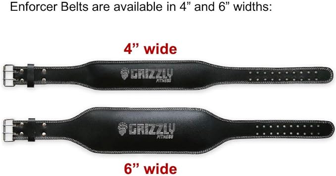 Grizzly Enforcer Padded Leather Belt 4-Inch