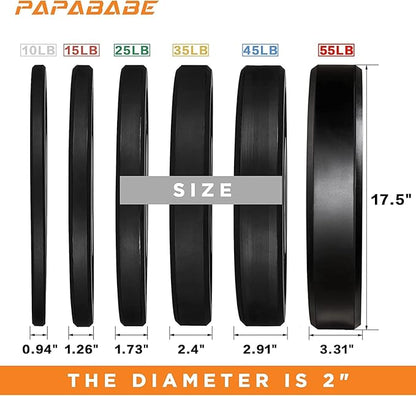 Papababe Bumper Plates 2 Inch