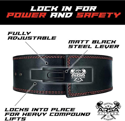 Weightlifting Adjustable Lever Belt for Men & Women 10MM Thickness 4" Width
