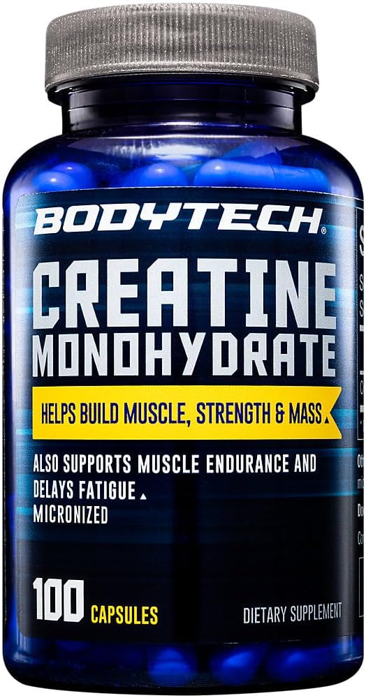 BodyTech Creatine Monohydrate (100 Capsules)