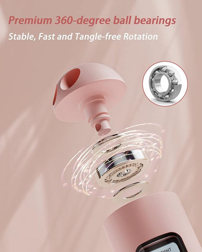 YOTTOY Cordless Jump Rope with Counter - Ropeless 2 In 1 with