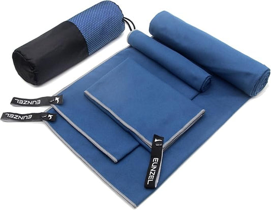 Eunzel Quick Dry Camping Towel 3 Size 1 Pack,Fast