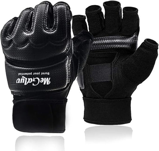 Boxing Gloves Men Gloves Kickboxing Gloves Punching Bag Gloves Karate Gloves Half Finger Kickboxing Gloves Taekwondo Sparring Glove Hand Wraps for Boxing Gloves Women for Kids Muay Thai