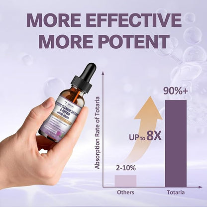 Liver Cleanse Detox & Repair Liquid,1100mg Milk Thistle Supplement Dandelion Root and 16+ Herbs for Liver Support Active Liver Health Formula No Sugar Vegan Non-GMO and All-Natural