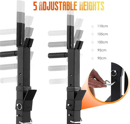 ISE Flat Adjustable Weight Bench with Barbell Rack 800LBS