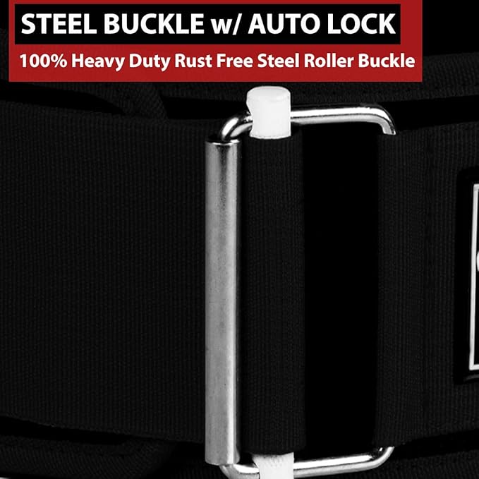 IBRO Quick Locking Premium Weight Lifting Belt - Powerlifting 4 Inch