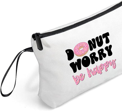 Donut Gifts - Fun & Inspirational Snack Makeup Bags for Women - Birthday, Christmas Gifts for Friend, Daughter, Sister, Bff
