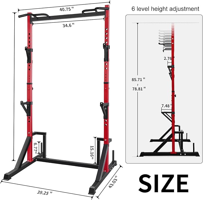 CANPA Multifunction Power Rack with Pull up Bar