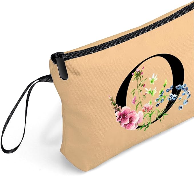 SEAMOON Happy Birthday Friendship Bridesmaid Team Gifts for Employees Women Mom Girl Daughter Teenage Personalized Make up Cosmetic Bag Travel with Mirror Mothers Day Christmas Graduation O