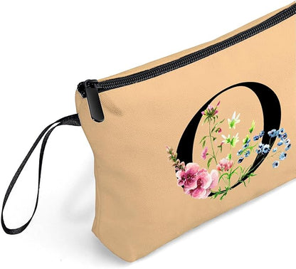 SEAMOON Happy Birthday Friendship Bridesmaid Team Gifts for Employees Women Mom Girl Daughter Teenage Personalized Make up Cosmetic Bag Travel with Mirror Mothers Day Christmas Graduation O