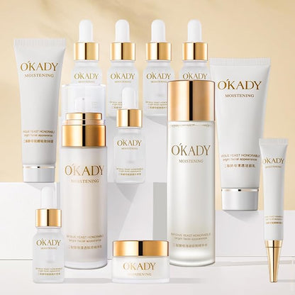 Anti Aging Skin Care Sets Gentle Skin,Care Travel Kit,cleanser,Toner, Face Serum,Eye Cream,Face Cream Facial Skin Care Sets & Kits for Wife Mom Women Girl Valentine's Day (12 Piece)