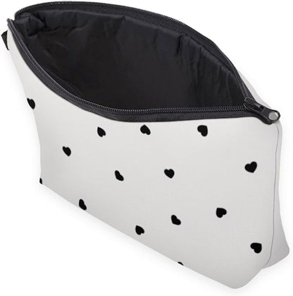 Cute Travel Makeup Bag Cosmetic Bag Small Pouch Gift for Women (Little Heart)