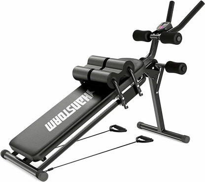 HANSTORM Adjustable Folding Sit Up Bench Workout