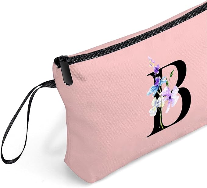 SEAMOON Birthday Inspirational Bridesmaid Proposal Team Small Gifts for Women Mom Aunt Teacher Sister Coworkers Makeup Cosmetic Bag Travel with Mirror Mothers Day Christmas Graduation B