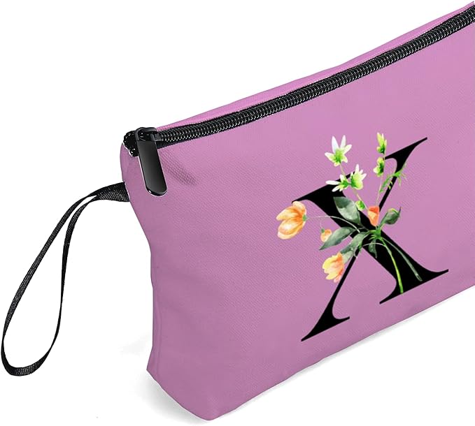 SEAMOON Birthday Friendship Bridesmaid Team Gifts for Employees Women Mom Aunt Daughter Teenage Girl Personalized Make up Cosmetic Bag Travel with Mirror Mothers Day Christmas Graduation X
