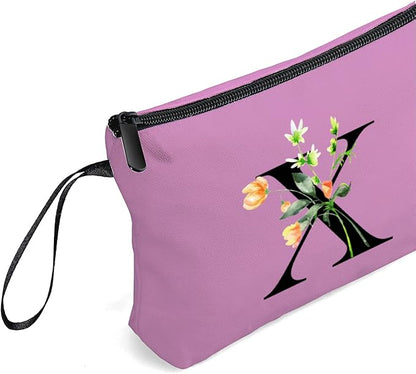 SEAMOON Birthday Friendship Bridesmaid Team Gifts for Employees Women Mom Aunt Daughter Teenage Girl Personalized Make up Cosmetic Bag Travel with Mirror Mothers Day Christmas Graduation X