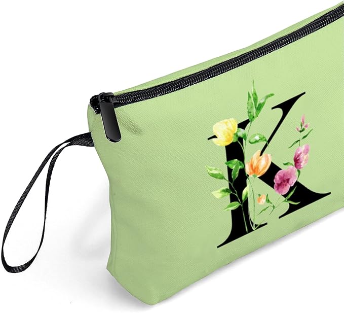 SEAMOON Birthday Thank You Appreciation Monogrammed Gifts for Mom Aunt Teacher Sister Friend Coworkers Bride Bridesmaid Makeup Cosmetic Bag with Mirror Mothers Day Christmas Graduation K