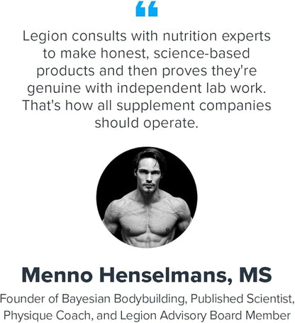 LEGION Triton Fish Oil Capsules - Triple Strength Omega 3 Essential Fatty Acids with Vitamin E & Lemon Oil for Maximum Absorption, Freshness & Purity - 2400mg EPA & DHA Per Serving, 30 Svgs