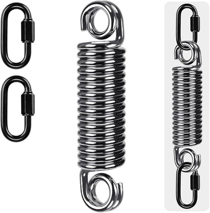 SELEWARE Heavy Duty Bag Spring for Punching Bag - Chrome Plated with Secure Closed-Loop Design for Boxing, MMA, and More, Smooth & Safe Suspension, Eliminates Ceiling Vibration During Boxing Workouts