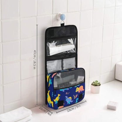 senya Hanging Travel Toiletry Bag Kit Boys Makeup Case Cosmetics Organizer for Men Women (Dinosaurs Collection)