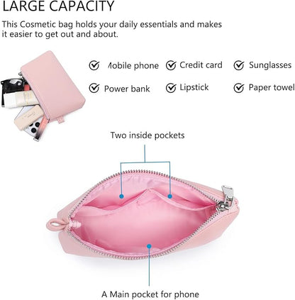 PU Leather Makeup Simple and Convenient Handbag Small Exquisite Storage Bag (Pu/Charming)