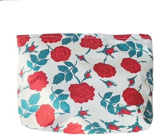 Cosmetic Bags for Women Makeup Bag Large Capacity Purse Travel Toiletry Zipper Storage Pouch Make up Brushes Organizer for Gifts (Red, Rose)