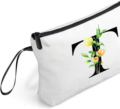 SEAMOON Birthday Maid of Honor Gifts for Women Her Mom Team Teacher Friend Bridesmaid Bride Personalized Makeup Cosmetic Bag with Mirror Valentines Mothers Day Christmas Graduation T
