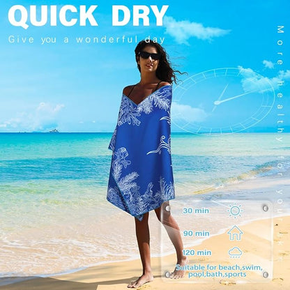 Microfiber Lightweight Beach Towel Sand Free Quick Dry